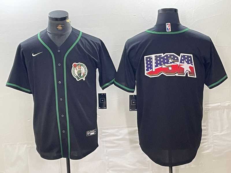Men's Boston Celtics Black With Patch Cool Base Stitched Baseball Jerseys,We sell and wholesale Men's Boston Celtics Black With Patch Cool Base Stitched Baseball Jerseys on line form chian!